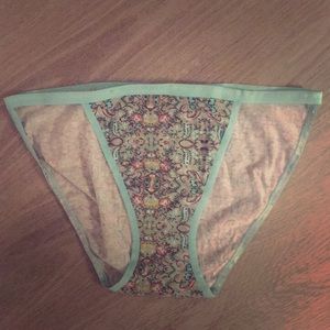 Teal, Paisley-like string-bikini NWOT